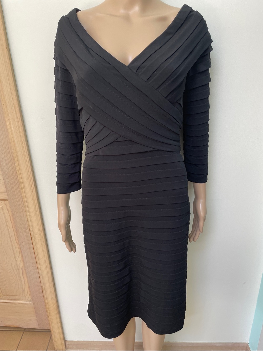 Tadashi Petite Collection Womens Dress PM Black Cocktail